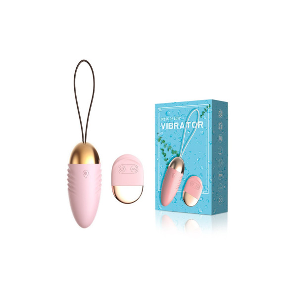 Oeuf  vibrant rose avec télécommande à piles  